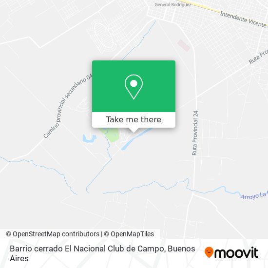 Barrio cerrado El Nacional Club de Campo map