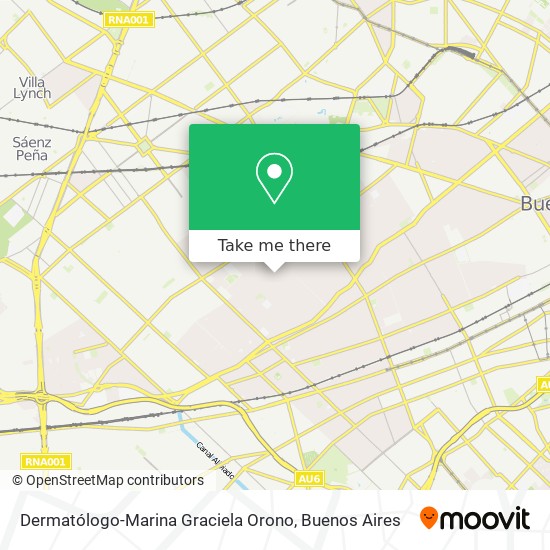 Dermatólogo-Marina Graciela Orono map