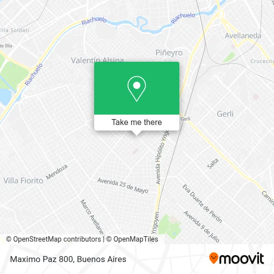 Maximo Paz 800 map