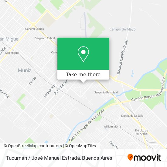 Tucumán / José Manuel Estrada map