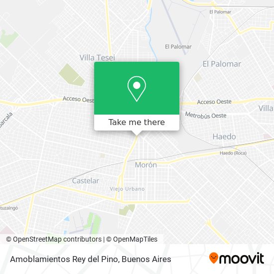 Amoblamientos Rey del Pino map