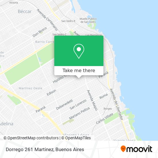 Dorrego 261  Martinez map