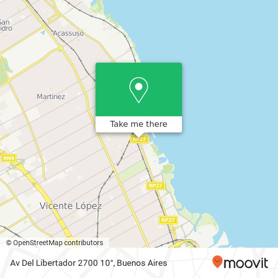 Av  Del Libertador  2700 10° map