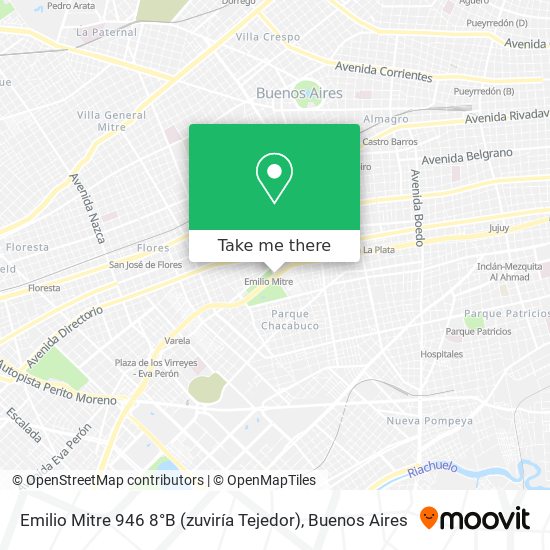 Emilio Mitre 946 8°B (zuviría   Tejedor) map