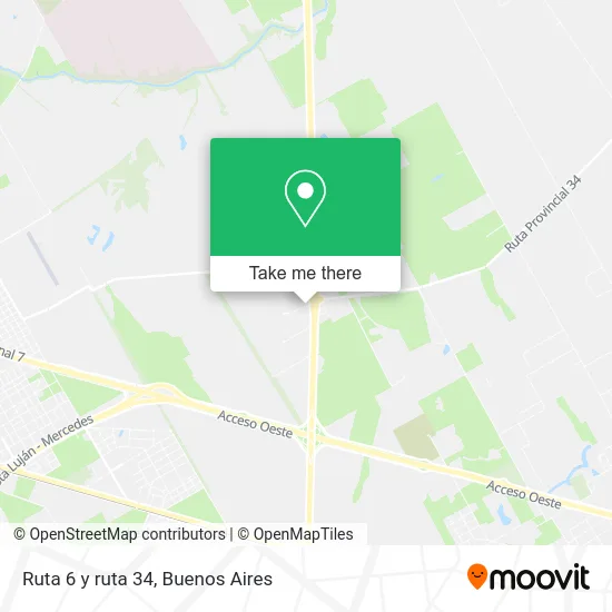 Ruta 6 y ruta 34 map