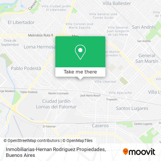 Mapa de Inmobiliarias-Hernan Rodriguez Propiedades