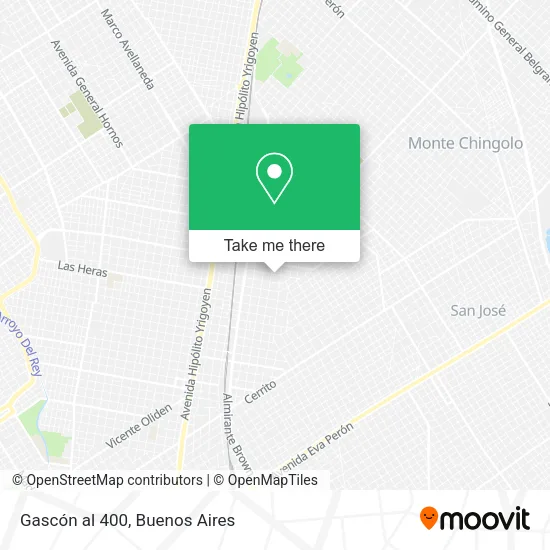Mapa de Gascón al 400
