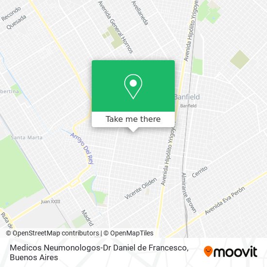 Medicos Neumonologos-Dr Daniel de Francesco map