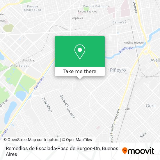 Mapa de Remedios de Escalada-Paso de Burgos-Dn