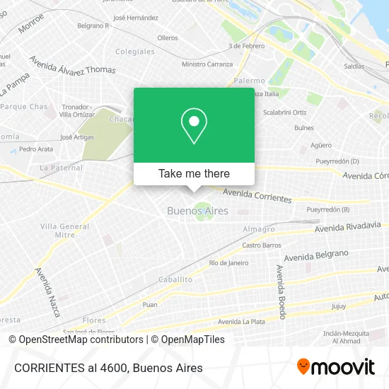 CORRIENTES al 4600 map