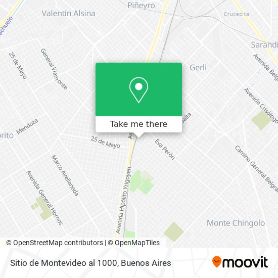 Sitio de Montevideo al 1000 map