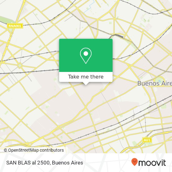 SAN BLAS al 2500 map