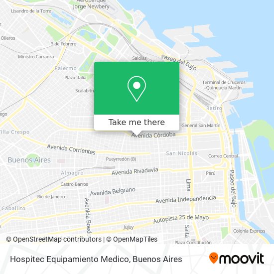 Hospitec Equipamiento Medico map