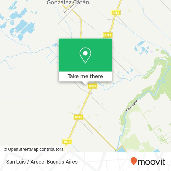 San Luis / Areco map