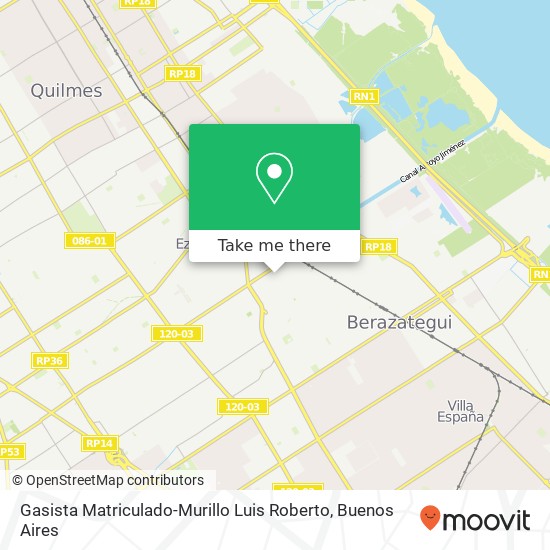 Gasista Matriculado-Murillo Luis Roberto map