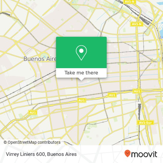 Virrey Liniers 600 map