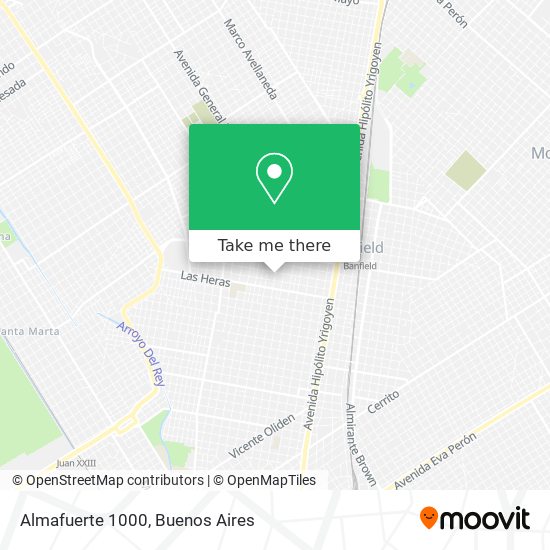 Mapa de Almafuerte 1000