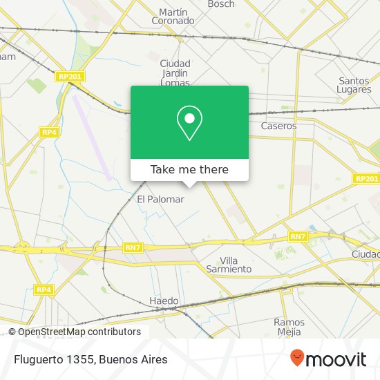 Fluguerto 1355 map