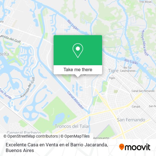 Excelente Casa en Venta en el Barrio Jacaranda map