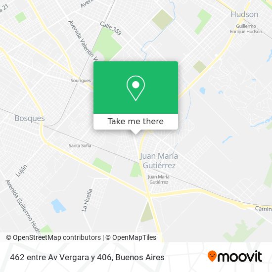 Mapa de 462 entre Av  Vergara y 406