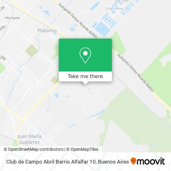 Club de Campo Abril  Barrio Alfalfar 10 map