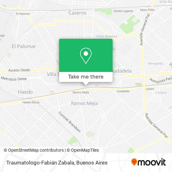 Traumatologo-Fabián Zabala map