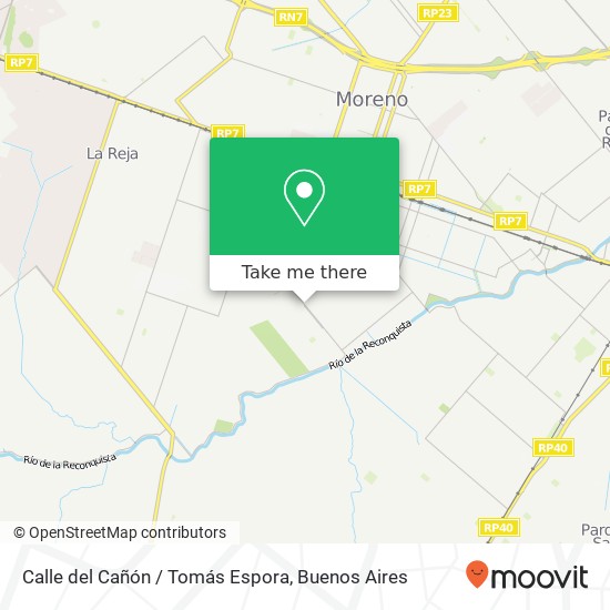 Mapa de Calle del Cañón / Tomás Espora