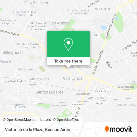 Victorino de la Plaza map