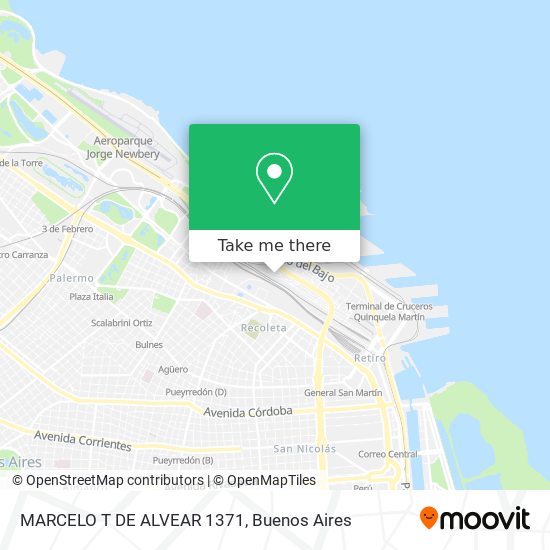 MARCELO T DE ALVEAR  1371 map