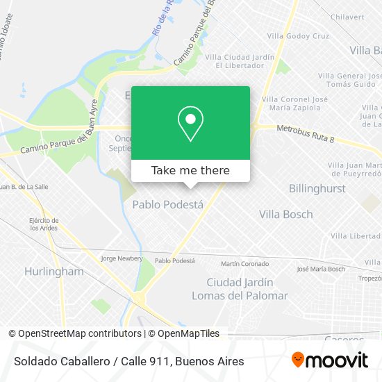 Soldado Caballero / Calle 911 map