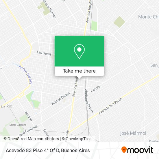 Mapa de Acevedo 83 Piso 4° Of D