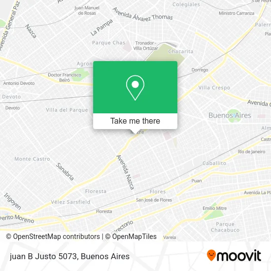 Mapa de juan B Justo 5073