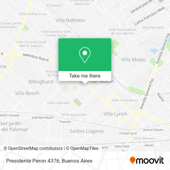Mapa de Presidente Peron 4376