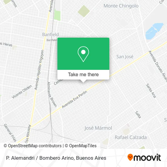 Mapa de P. Alemandri / Bombero Arino