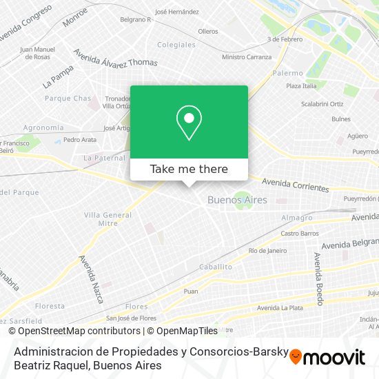 Administracion de Propiedades y Consorcios-Barsky Beatriz Raquel map