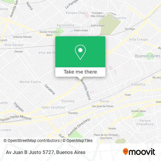 Av  Juan B  Justo 5727 map