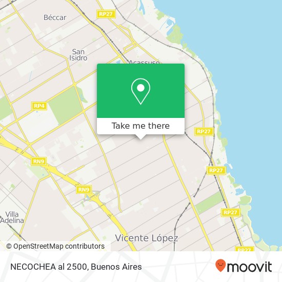 NECOCHEA al 2500 map