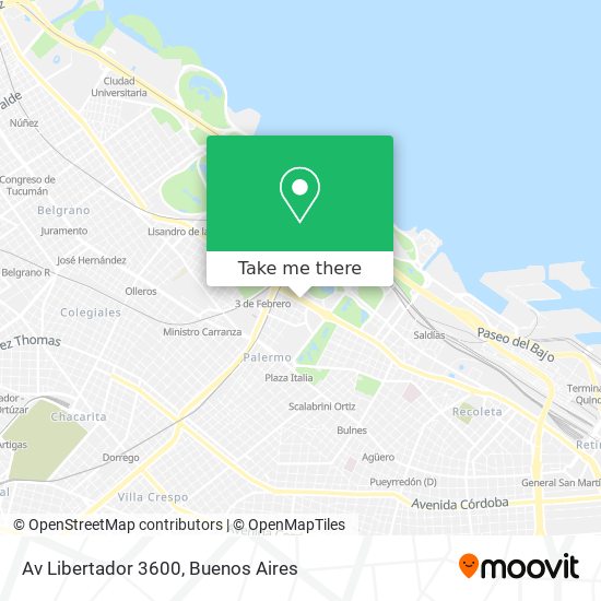 Av  Libertador 3600 map