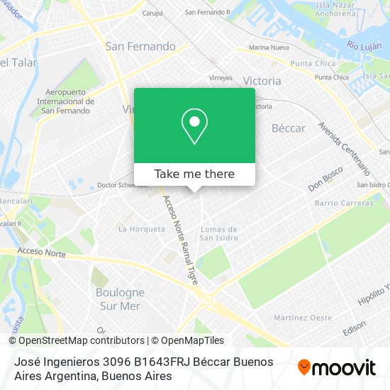 José Ingenieros 3096  B1643FRJ Béccar  Buenos Aires  Argentina map