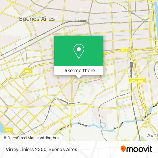 Mapa de Virrey Liniers 2300