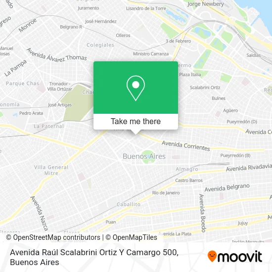 Avenida Raúl Scalabrini Ortiz Y Camargo 500 map
