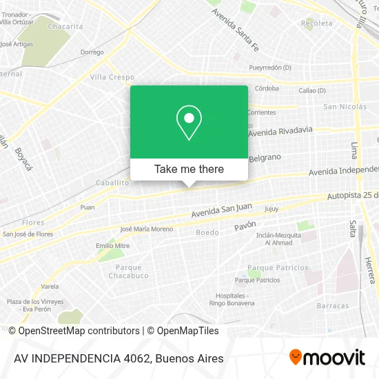 AV  INDEPENDENCIA 4062 map