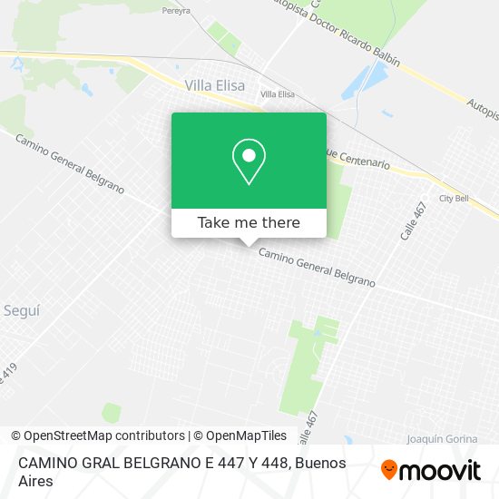 CAMINO GRAL  BELGRANO E  447 Y 448 map