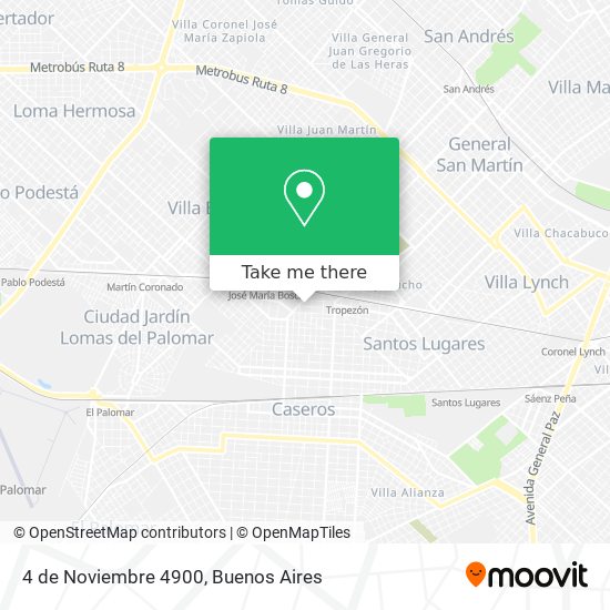 4 de Noviembre  4900 map