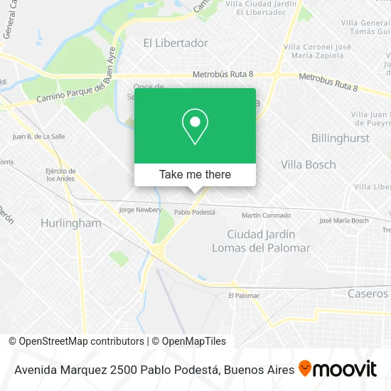 Mapa de Avenida Marquez 2500  Pablo Podestá