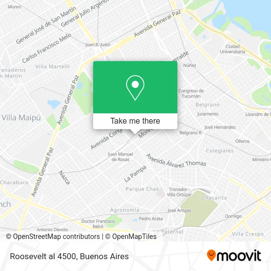 Roosevelt al 4500 map