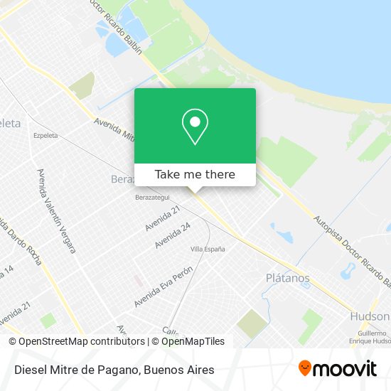 Diesel Mitre de Pagano map