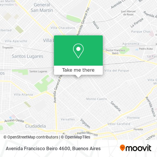 Avenida Francisco Beiro 4600 map