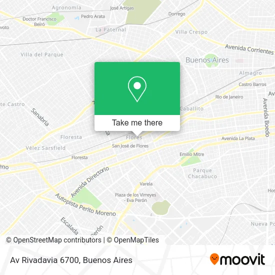 Mapa de Av  Rivadavia 6700