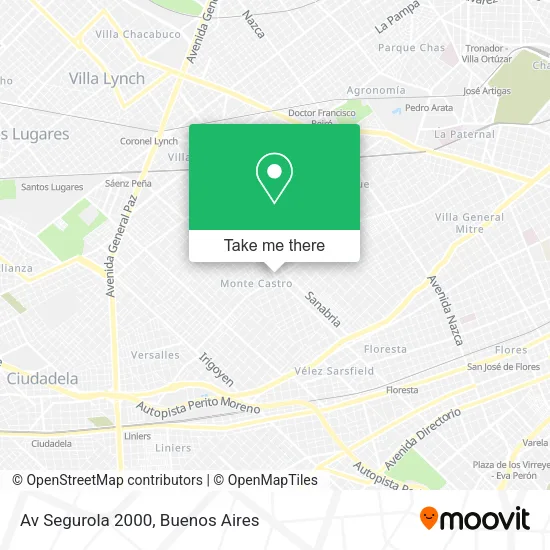 Mapa de Av Segurola 2000
